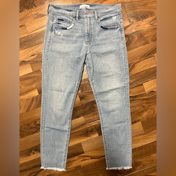 Loft Light Blue Distressed Jeans - Picture 2 of 6